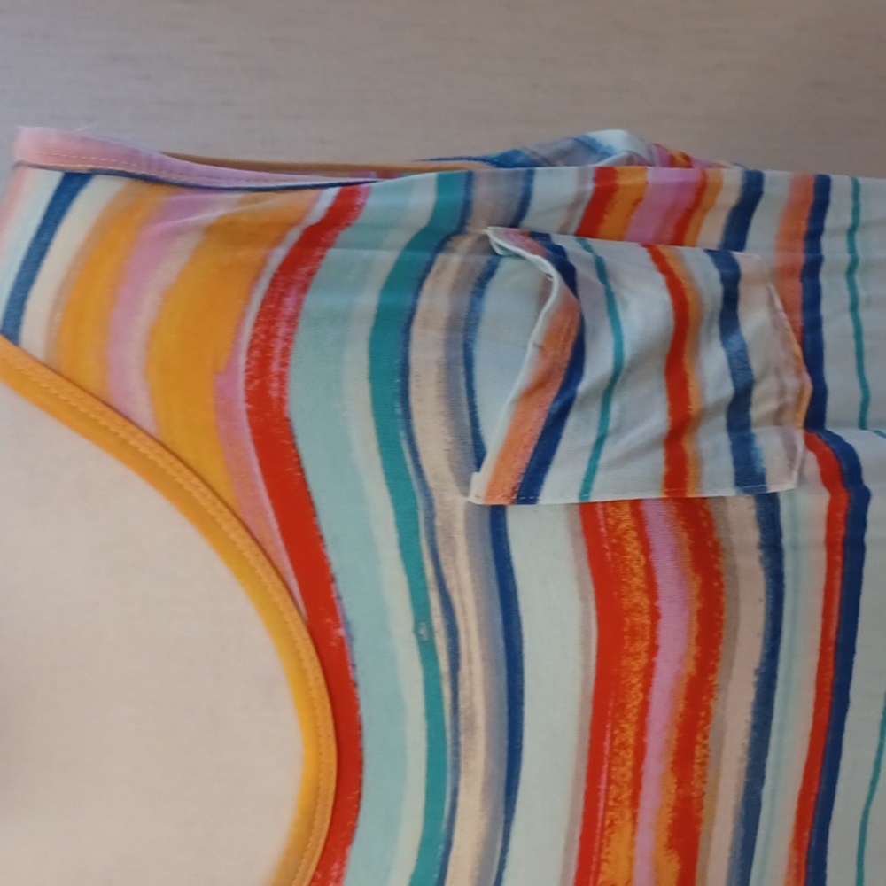 4/$60 Tribal Multicolour Striped Sleeveless Dress - Size 1X (US16) - Picture 2 of 7